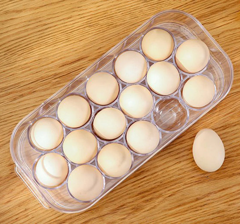 HOME AESTHETICS 16pc Egg Holder with Lid-HA-5160