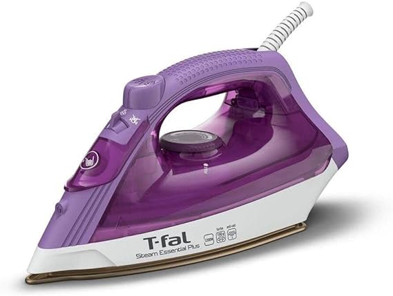 T-Fal Steam Essential Plus - Easy Steam Iron - fast and easy ironing, 1200 watts (FV1955Q1)