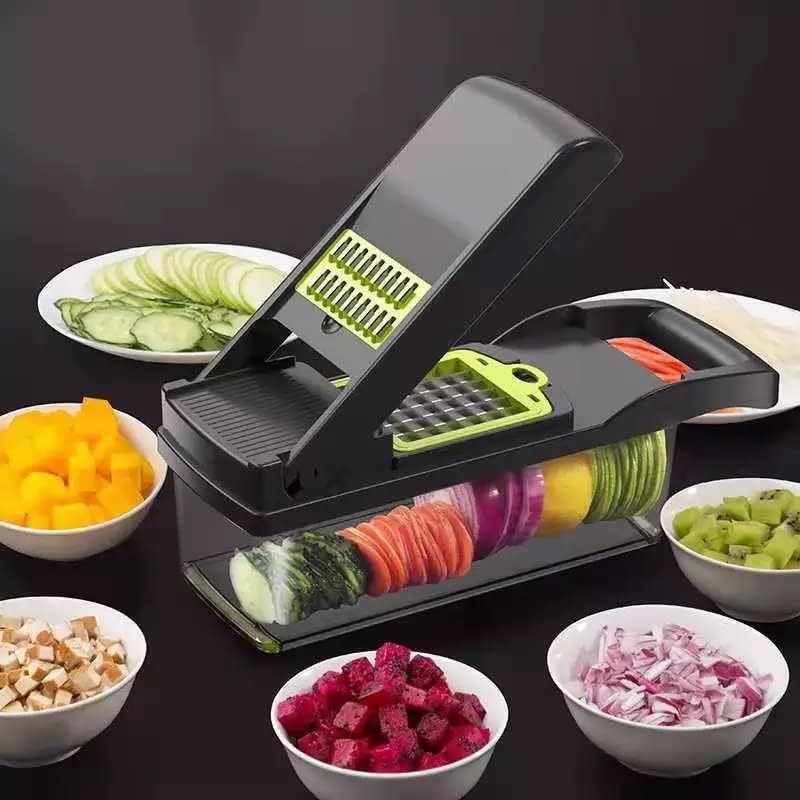 KITCHEN IDEAS Chopper Cutter Slicer Multifunctional 16PCS -17423-2