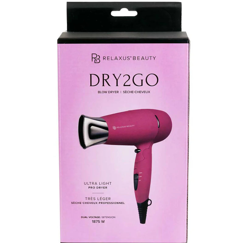 RELAXUS 544432 Dry2Go Travel Blow Dryer