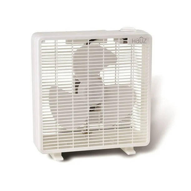 HAUZ - 10 '' Box Fan, 3 Speed Control, Quiet Motor-BF1-10