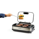 PowerXL Smokeless Grill Plus with Tempered Glass Lid and Turbo Speed Smoke Extractor Technology
