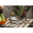 Juego de utensilios para barbacoa de acero inoxidable con estuche de almacenamiento, 26 piezas 