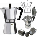 HAUZ Classic Stovetop Coffee Maker for Great Flavored Strong Coffee, ESPRESSO MAKER 6 CUPS- AEM688