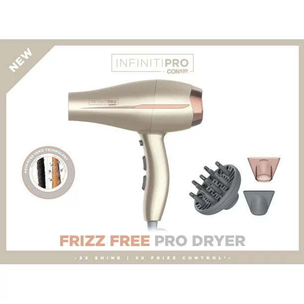 infinitiPRO Frizz Free Pro Dryer, Hair Dryer 1875W - 750C