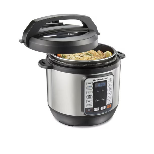 HAMILTON BEACH 34508C QuikCook Electric 8QT Pressure Cooker