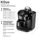 KEURIG K-Duo Essentials Single Serve K-Cup Pod & Carafe Coffee Maker, Blemished package with full warranty