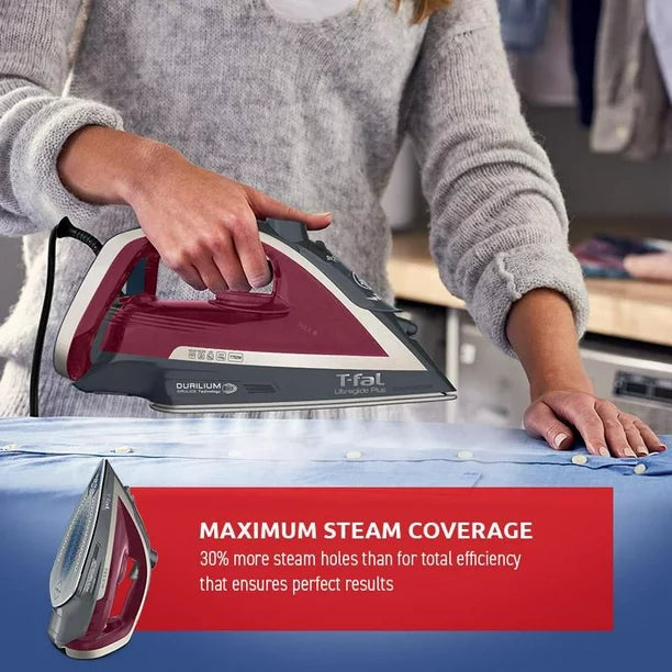 T-fal Ultraglide Plus Steam Iron, Plus Steam Iron Blemished package with full warranty- FV5843