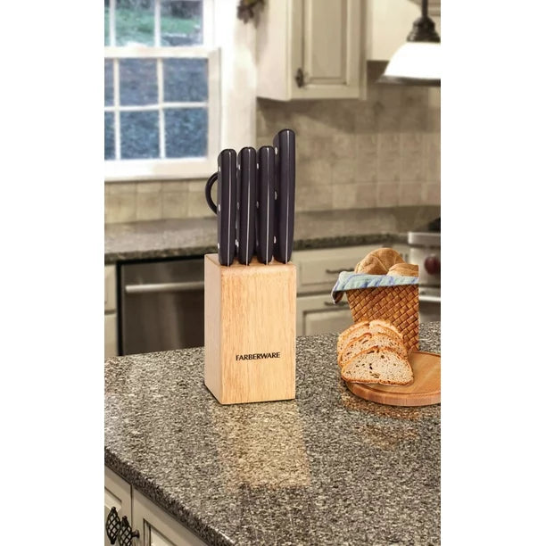 FARBERWARE 6 Piece Knife Block w/Scissor -5089582