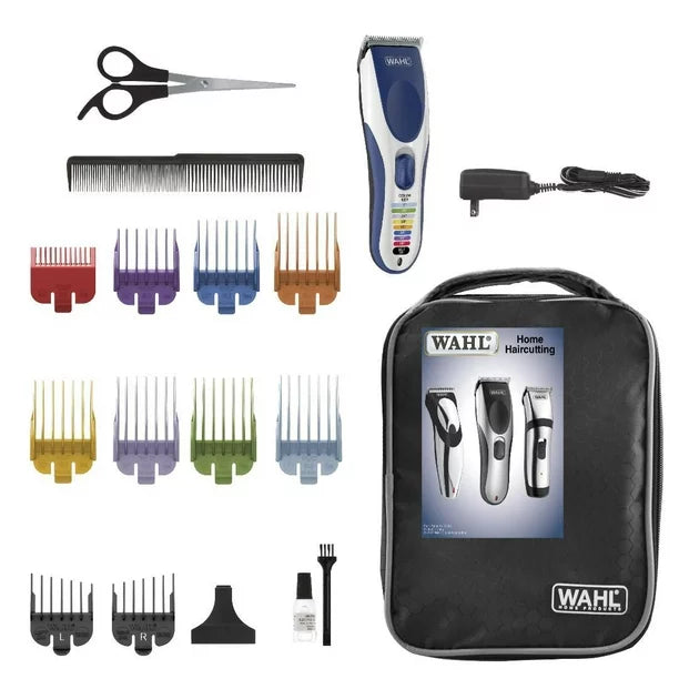 Wahl Color Pro Haircutting Kit with Colour Coded Guide Combs- 3100