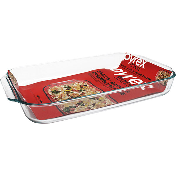 PYREX Baking Glass Dish Oblong Basics 4.8QT/4.5L