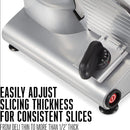 WESTON 61-0750-W Electric Meat Slicer - Factory serviced with Home Essentials warranty