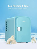 Silonn Mini Fridge, Portable Skin Care Fridge, 4 L/6 Can SLRE01B1/SLRE01G1