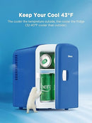 Silonn Mini Fridge, Portable Skin Care Fridge, 4 L/6 Can SLRE01B1/SLRE01G1