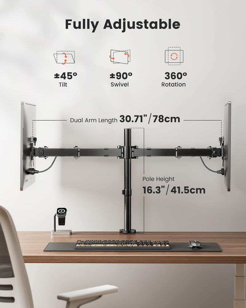 Soporte de escritorio para dos monitores ERGEAR EGCM5 