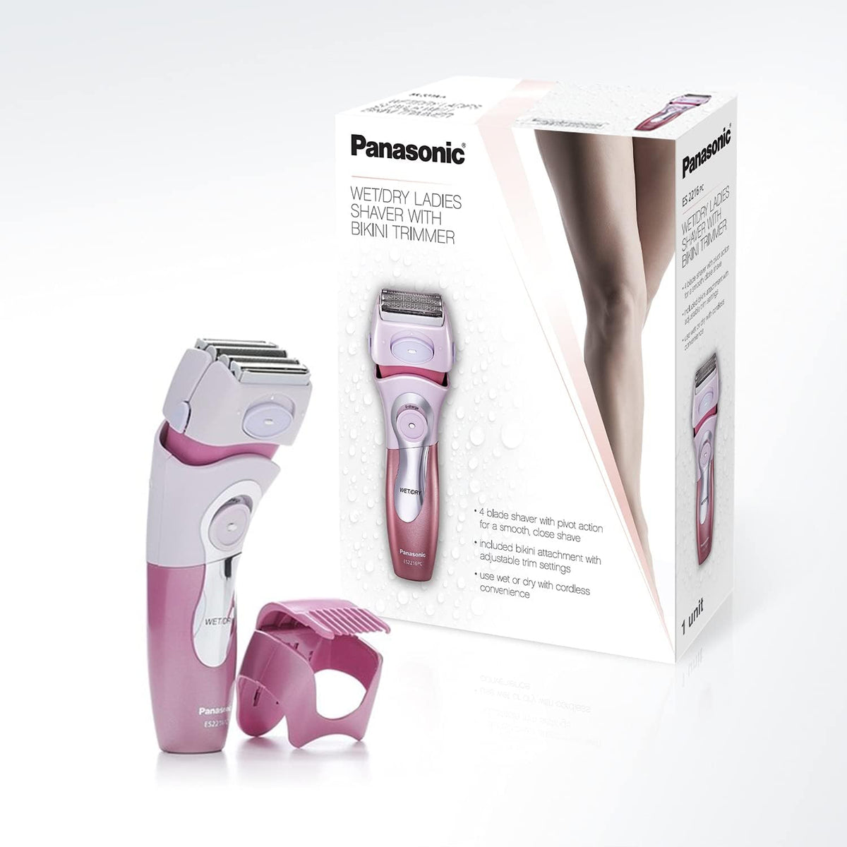 Panasonic Close Curves Wet/Dry Ladies Shaver with Bikini Attachment (M