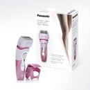 Panasonic  Close Curves Wet/Dry Ladies Shaver with Bikini Attachment (Mauve) Refurbished with Home Essentials warranty-ES2216PC
