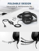 MPOW Foldable USB Computer Headphones over Ear-BH224A