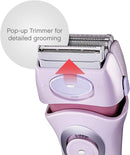 Panasonic  Close Curves Wet/Dry Ladies Shaver with Bikini Attachment (Mauve) Refurbished with Home Essentials warranty-ES2216PC