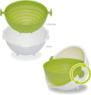 Kokubo Vegetable Fruit Rice Spin Wheel Colander L (Green)-‎KK-308