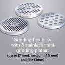 HAMILTON BEACH PROFESSIONAL 63245 Stand Mixer All-Metal Meat and Food Grinder Attachment