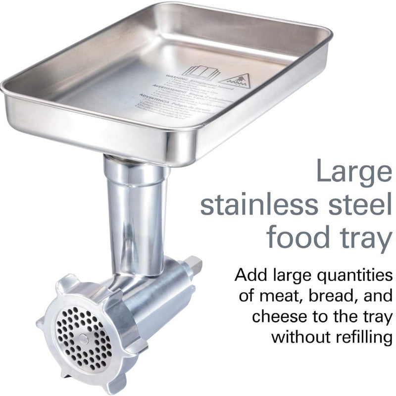 HAMILTON BEACH Professional 63245 Stand Mixer Specialty Attachment All-Metal Meat and Food Grinder Set