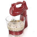HAMILTON BEACH Power Deluxe™ 6 Speed Hand/Stand Mixer, Red- 64699