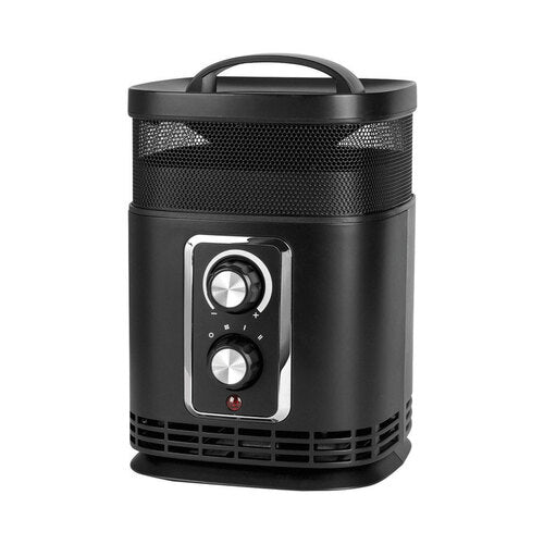PROFUSION Portable Heater 12.5 A, 120 V, 750/1500 W Electric Ceramic Black - PTC-156