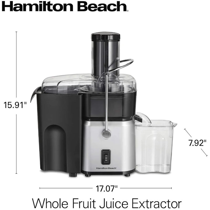 HAMILTON BEACH Whole Fruit Juicer Machine, Centrifugal Extractor 700W - 67840