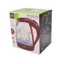 HAUZ Blue LED Illuminated Glass Kettle, 7 Cups, 1.7 Liters