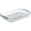 Recipiente de vidrio para hornear PYREX, rectangular, Basics, 2 cuartos de galón/1,9 l