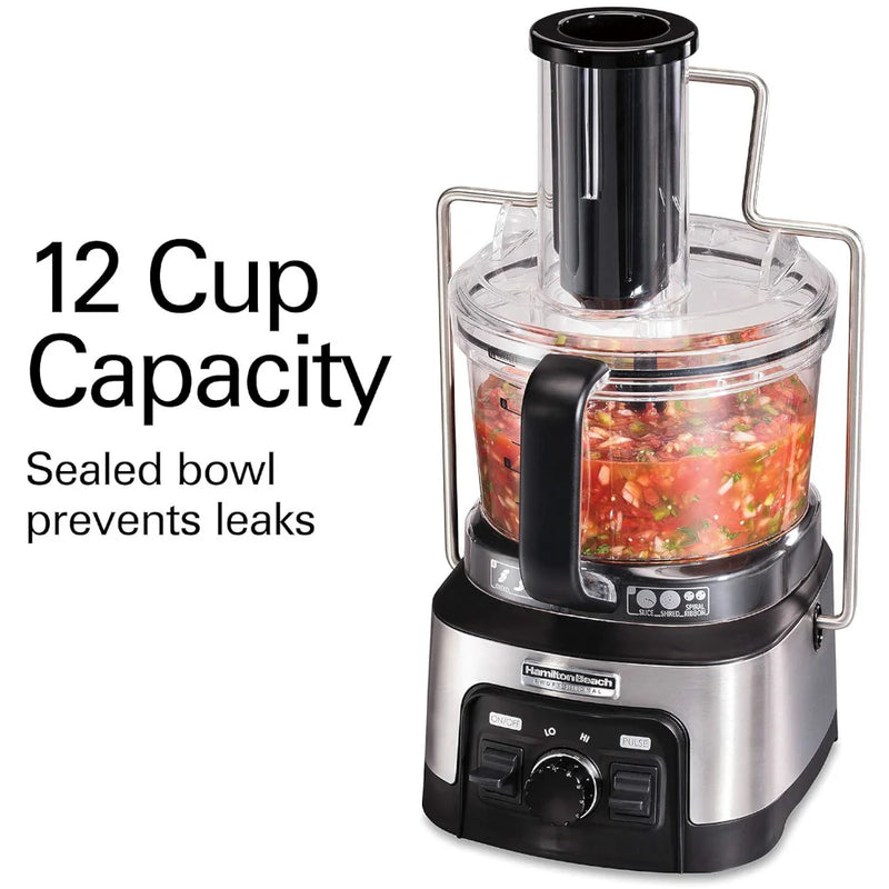 HAMILTON BEACH PROFESSIONAL 70815 Stack & Snap Food Processor - Refurbished with Home Essentials warranty