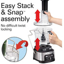 HAMILTON BEACH PROFESSIONAL 70815 Stack & Snap Food Processor - Refurbished with Home Essentials warranty