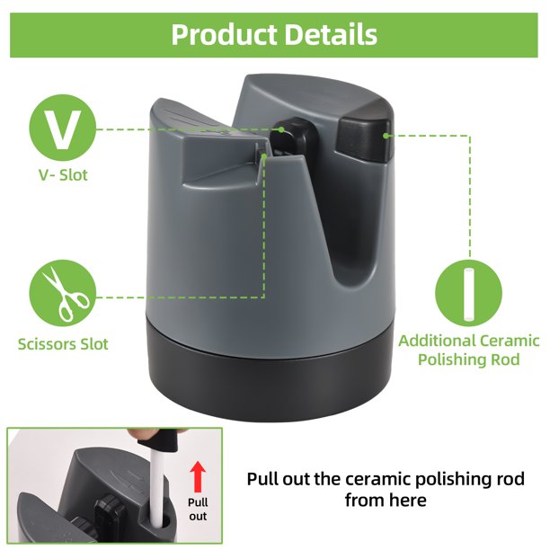 Knife Sharpener with Suction Cup