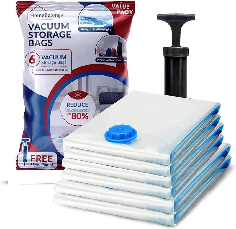 HomeBelongs Premium Vacuum Storage Bags 6PC 100x80CM-8900002