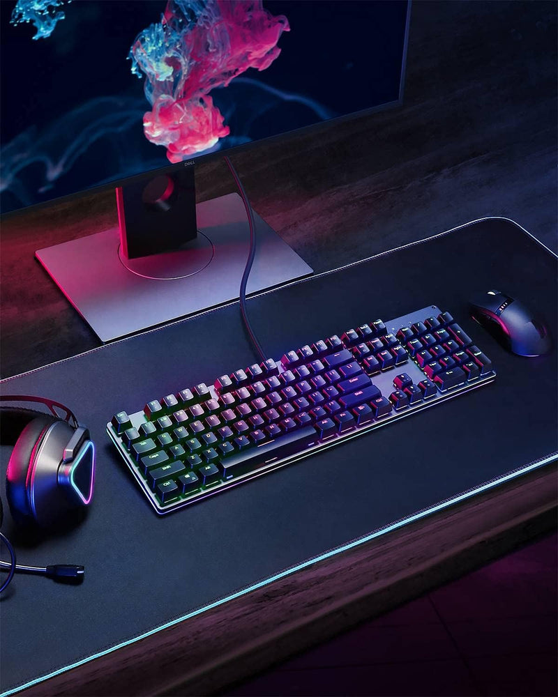 AUKEY Mechanical Keyboard 104key with Gaming Software-KMG12