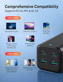 Chargeur de bureau 4 ports Evatronic 100 W PARIS RHONE - PC017