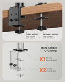 Soporte de escritorio para dos monitores ERGEAR EGCM5 