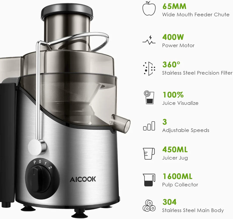 Aicook  Centrifugal Self Cleaning Juicer & Juice Extractor-AMR526