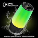 FDY Bluetooth Speaker, 9 Color LED Lighting Themes Speaker, IPX6 Waterproof Portable Wireless Speaker, Bluetooth 5.3, Wireless Two Pairing, 360° Stereo Sound Effect for Family Gatherings (Colorful)