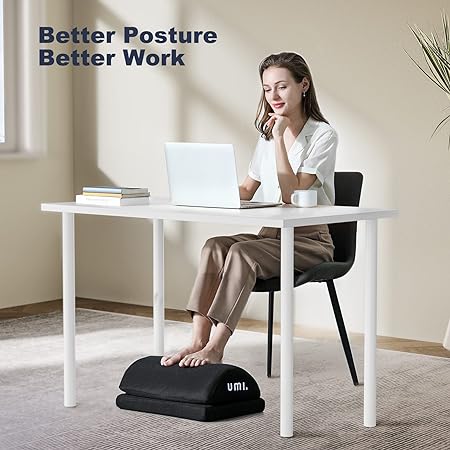 Umi Footrest Desk with 2 Optional Replacement Covers, Double Layer-UMFR2