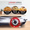 SUNAVO Hot Plate for Cooking, 1500W Electric Single Burner with Handles-HP102-D2