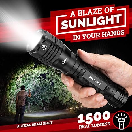 GearLight High Lumens LED Flashlight- S2500