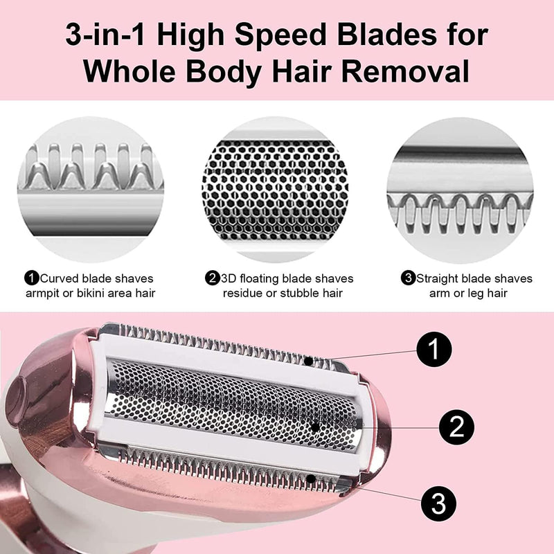 ‎Foil Shavers Rechargeable Grooming Kit 4 in 1 For Women-RF-3028