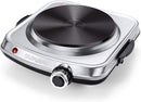 SUNAVO Hot Plate for Cooking, 1500W Electric Single Burner with Handles-HP102-D2