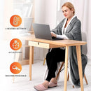 Manta eléctrica de felpa suave con calefacción de SHARPER IMAGE 