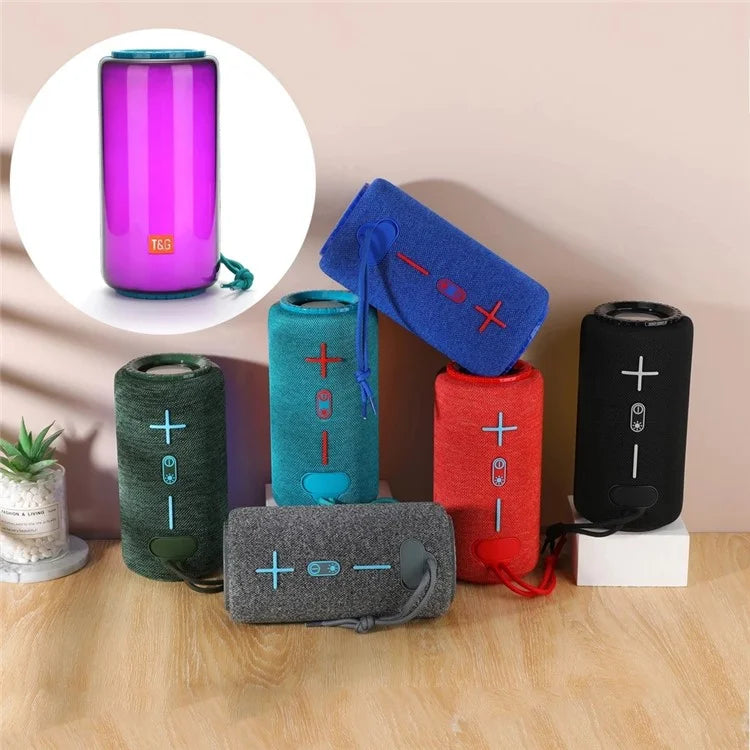 T&G 10W Portable LED Light TWS Wireless Bluetooth Speaker-TG639