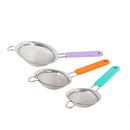 LUCIANO 80664 Stainless Steel Mesh Strainer 3pc Set