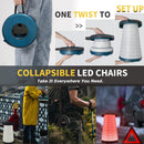 KUTON Folding Table Chair Set-‎YD-TS-BU01