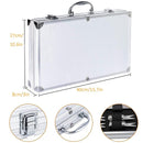 Juego de utensilios para barbacoa de acero inoxidable con estuche de almacenamiento, 26 piezas 